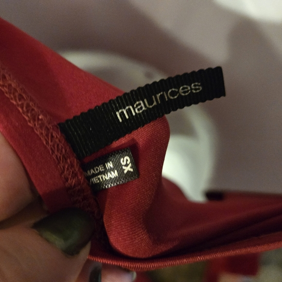 Maurices gorgeous red&black lace beaded camisole szXS - Picture 5 of 6